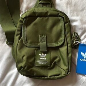 Adidas Olive Crossbody Mini Utility Bag